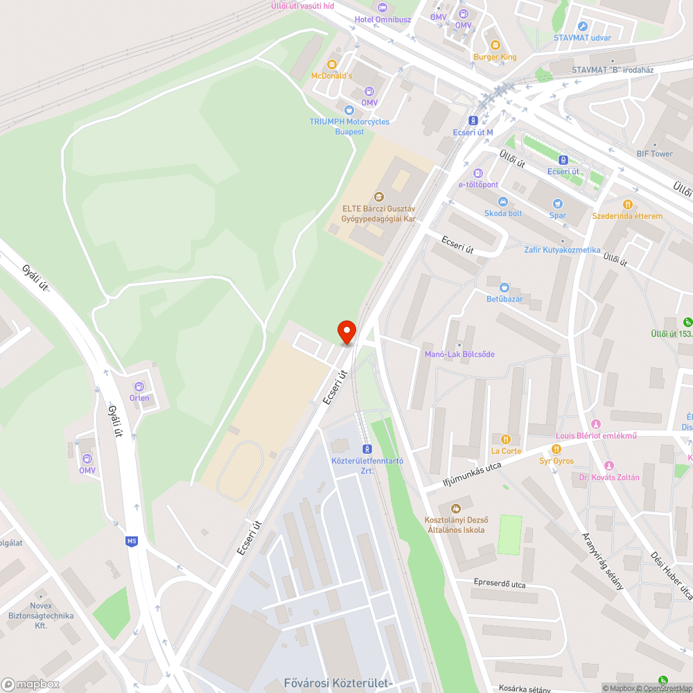 Két tévé bejelentés helye