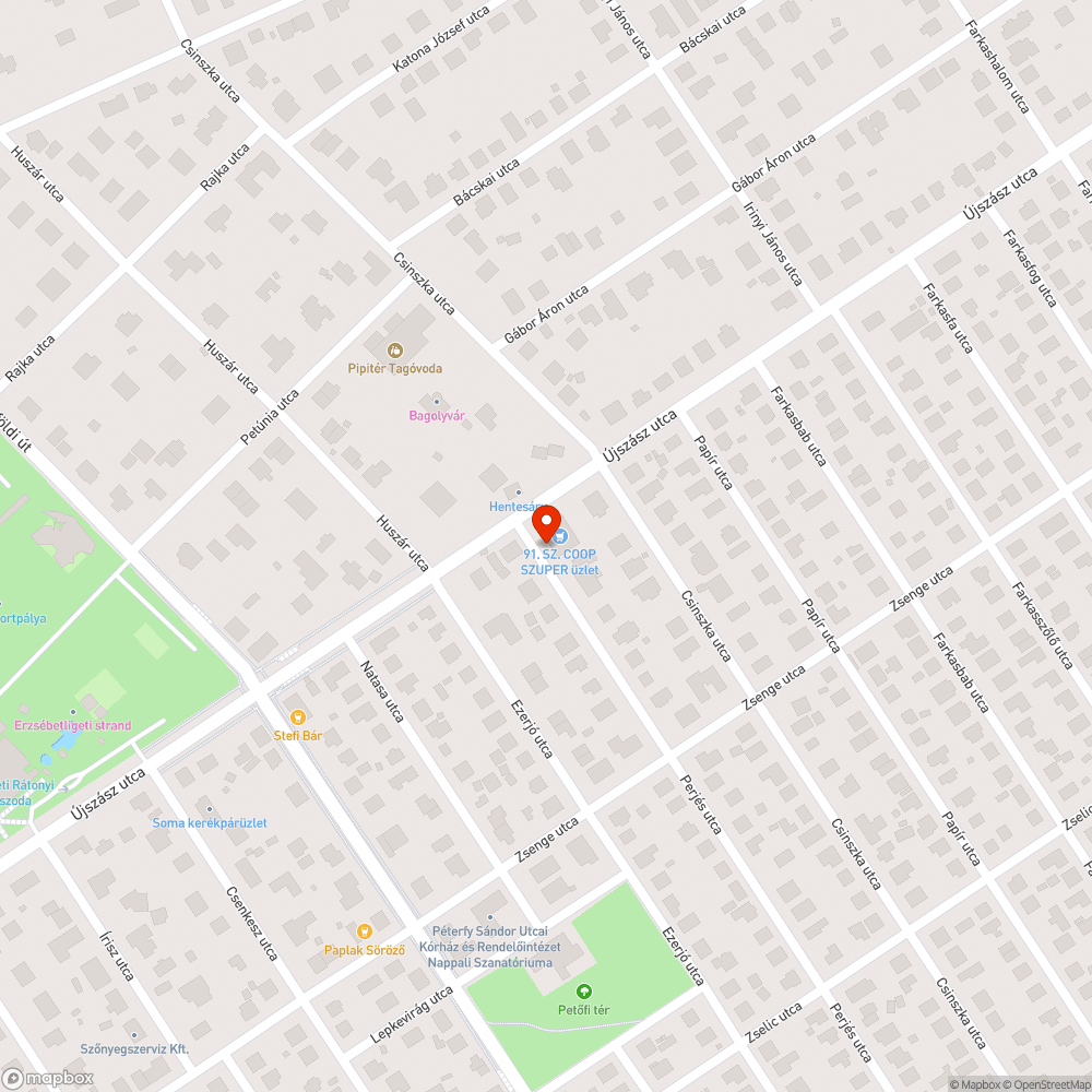 Szemét a Perjés utca elejen bejelentés helye