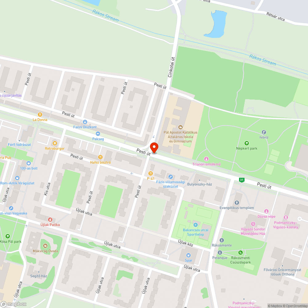 Kerékpáros kiegészítő zebra bejelentés helye