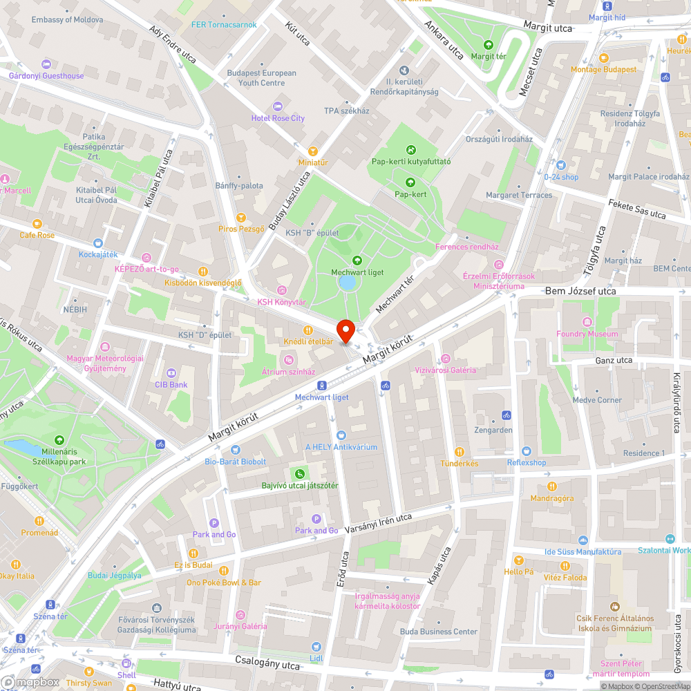 Hiányzó bokor / fa bejelentés helye