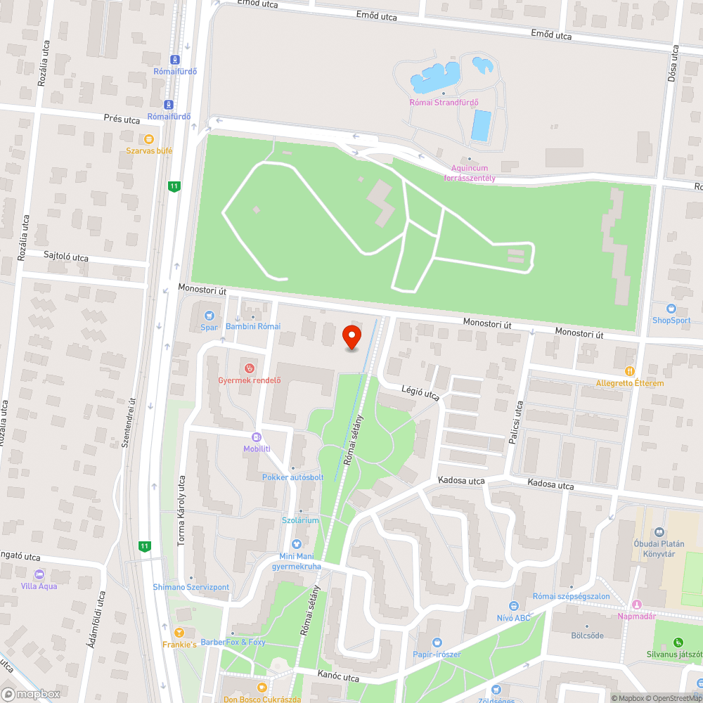 Gondozatlan a Római sétány bejelentés helye