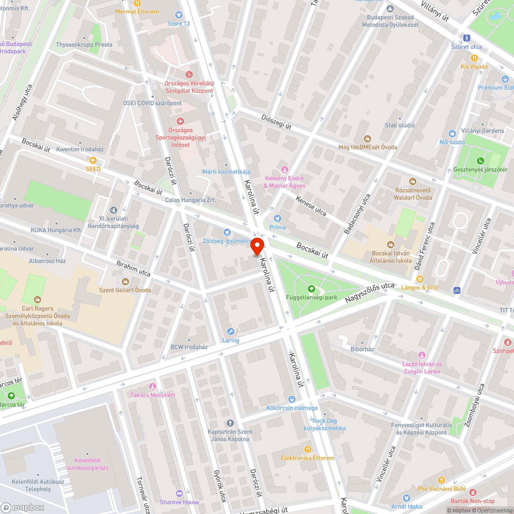 Balkáni parkolás a Karolina úton bejelentés helye