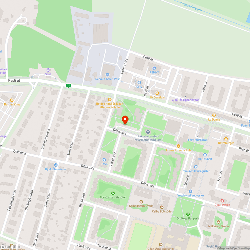 Kidőlt szemetes bejelentés helye