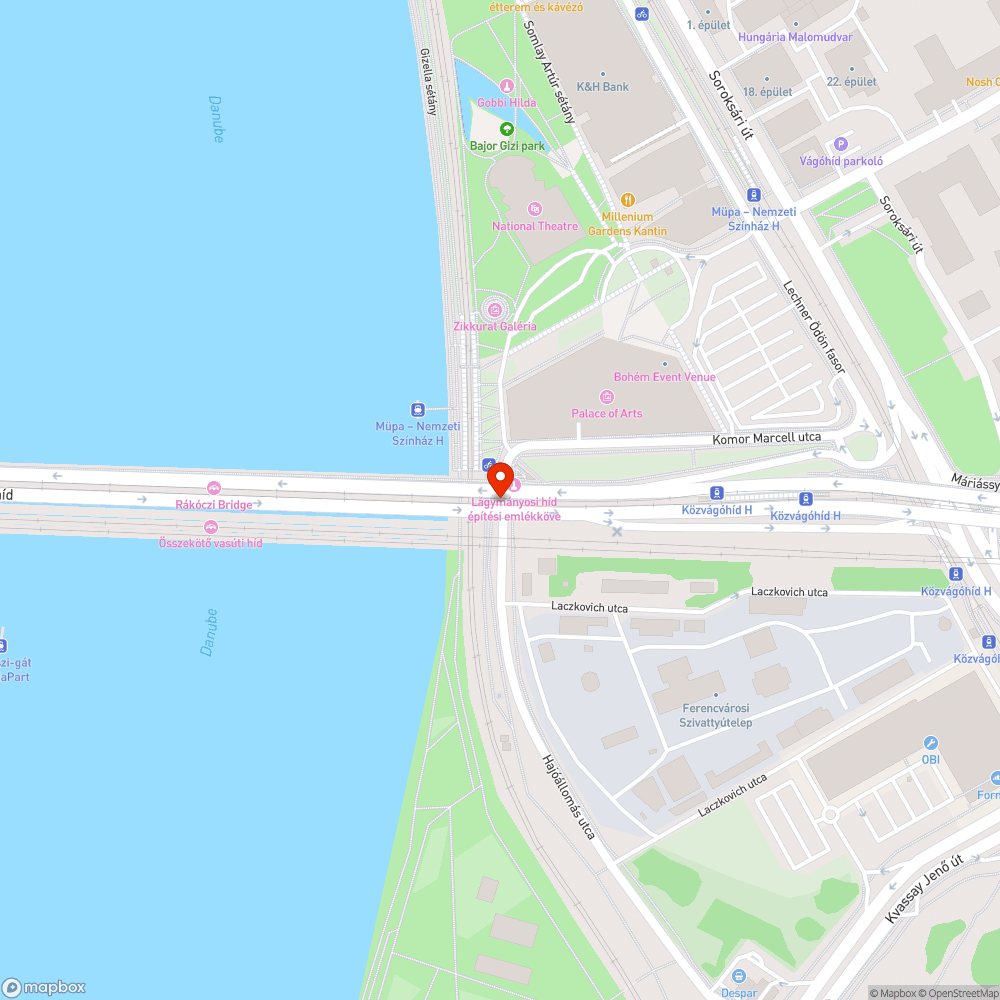 Csúszásveszélyes híd szakasz bejelentés helye