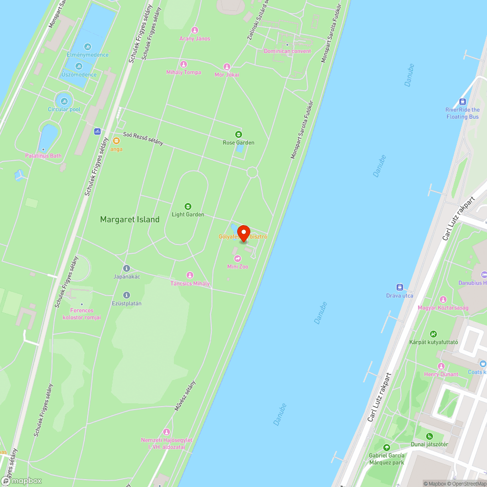 Margitszigeti vadaspark elganyagolt járdaszakasza. bejelentés helye