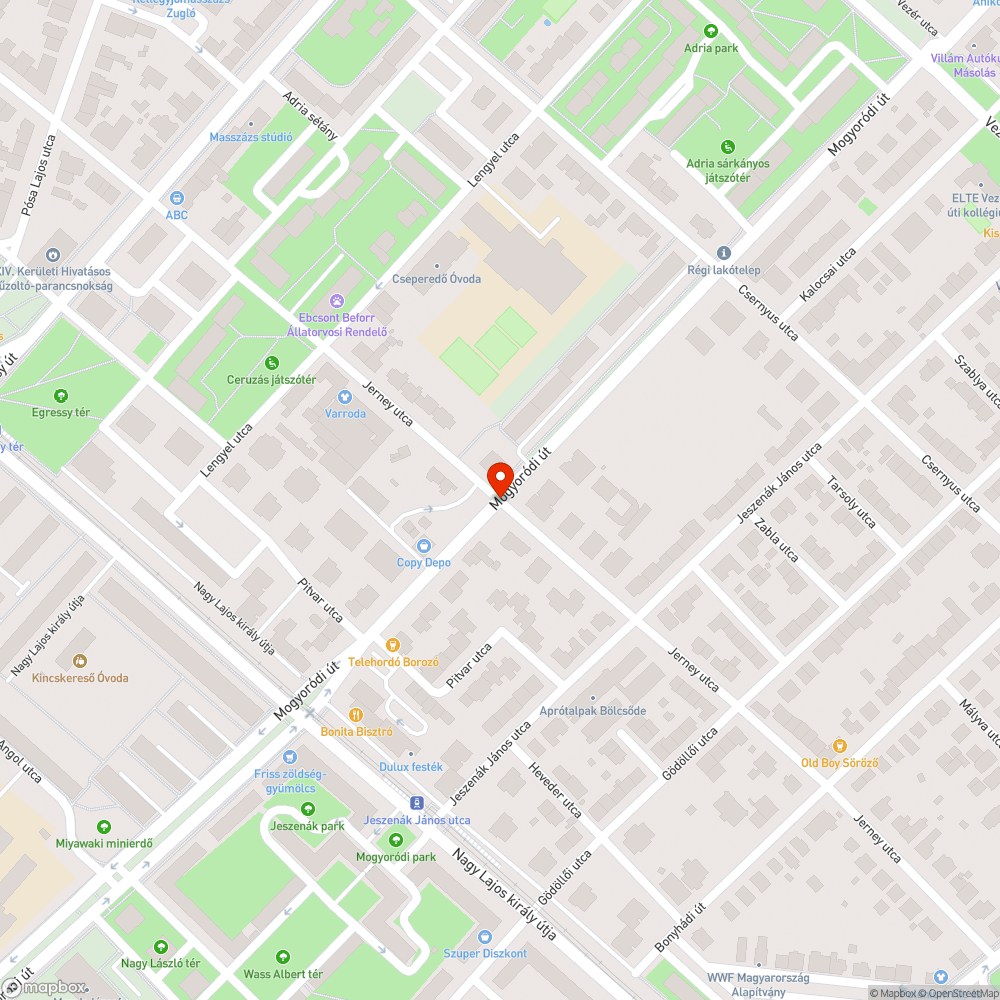 Mogyorodi ut Jerney utca keresztezodeseben hatalmas katyu bejelentés helye