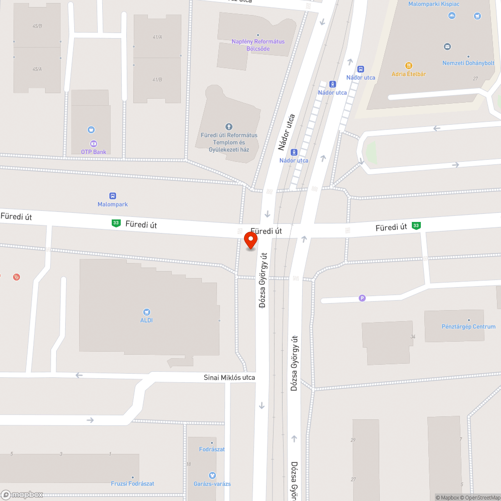 Törött aknafedő bejelentés helye