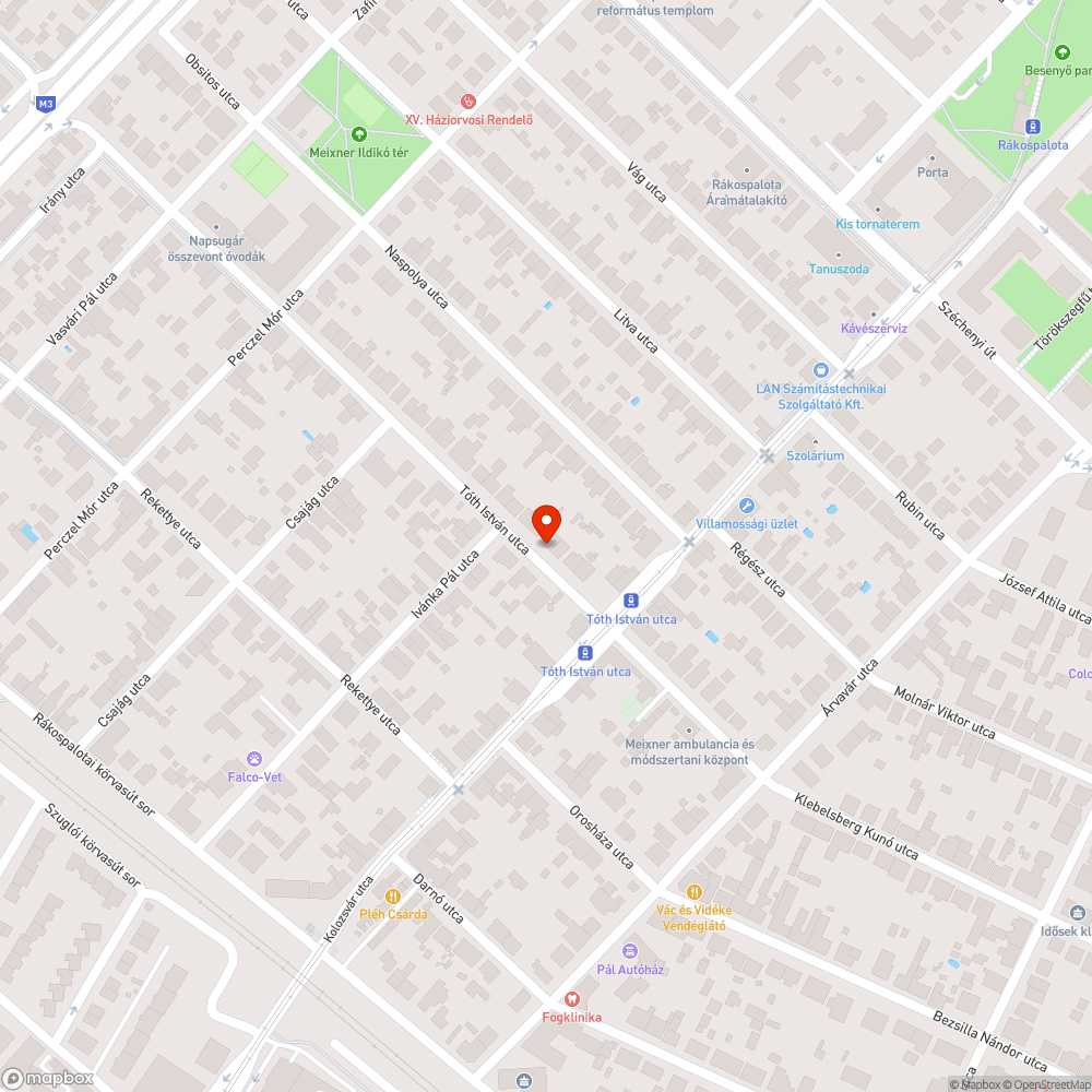 Kátyú bejelentés helye