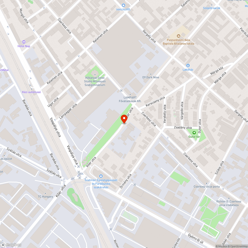 Ferde aknatető bejelentés helye