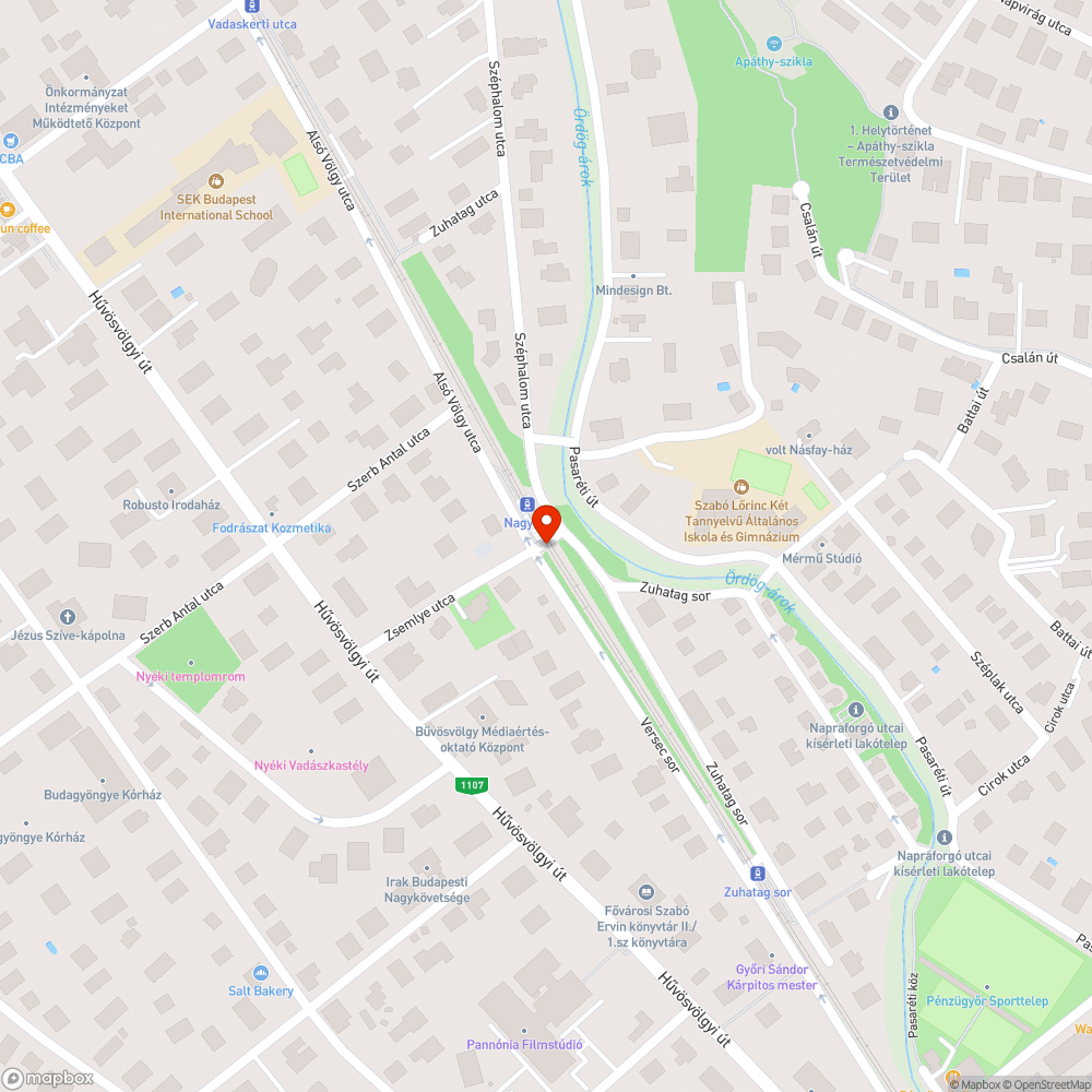 két firkás villamosmegálló bejelentés helye