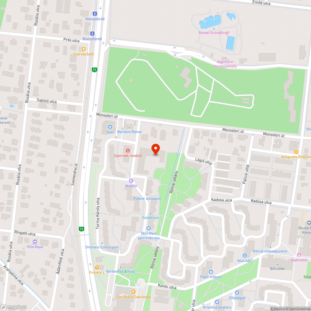 Szakaszosan működő lámpa bejelentés helye