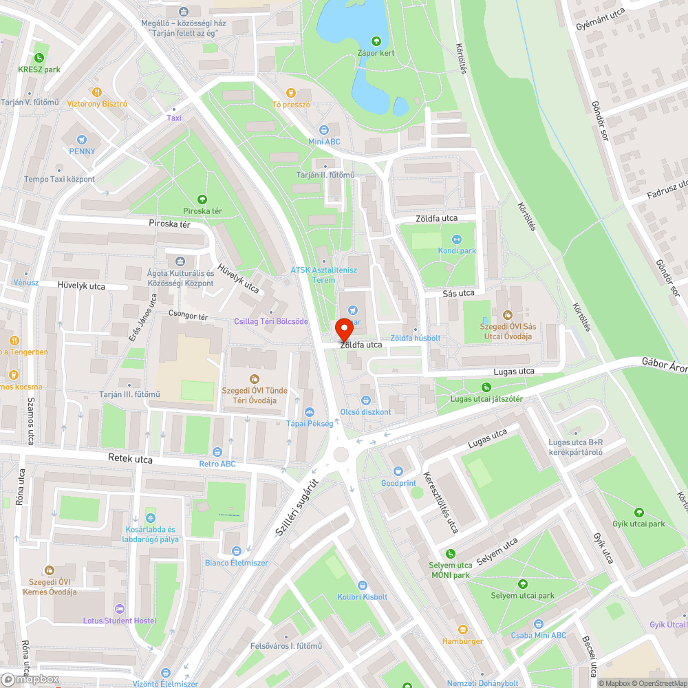 Mély Kátyú bejelentés helye