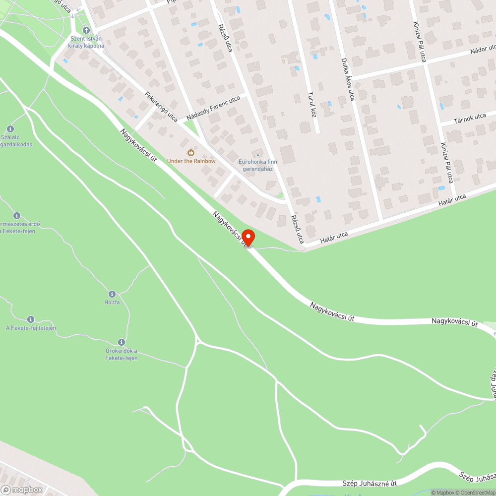 Szemetes út bejelentés helye