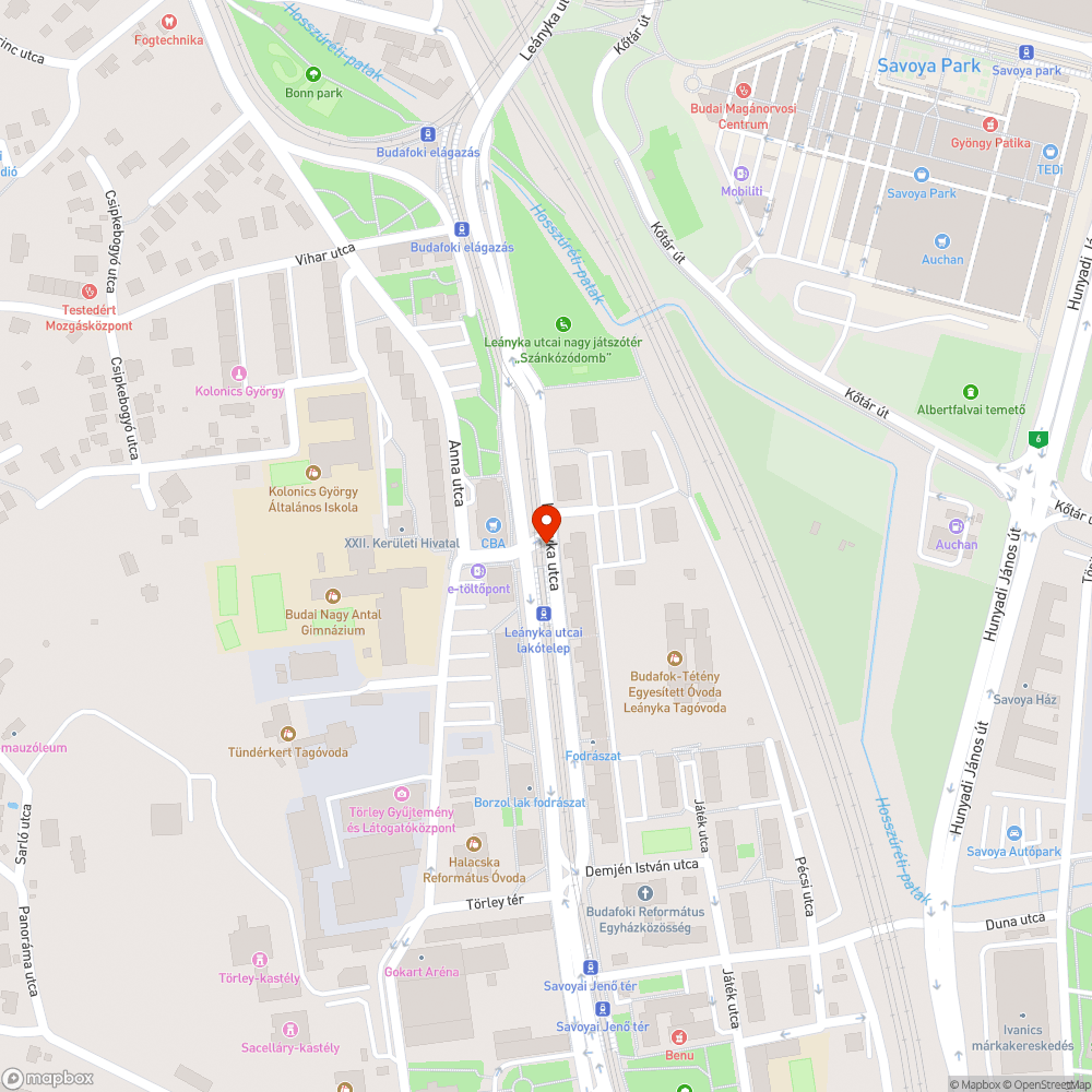 Locsolóvíz bejelentés helye