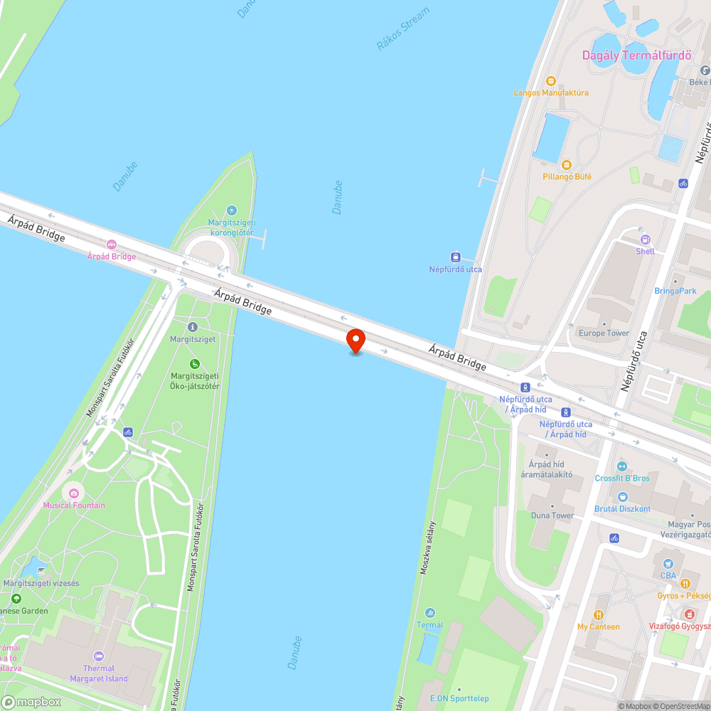 Firkák az Árpád hídon bejelentés helye