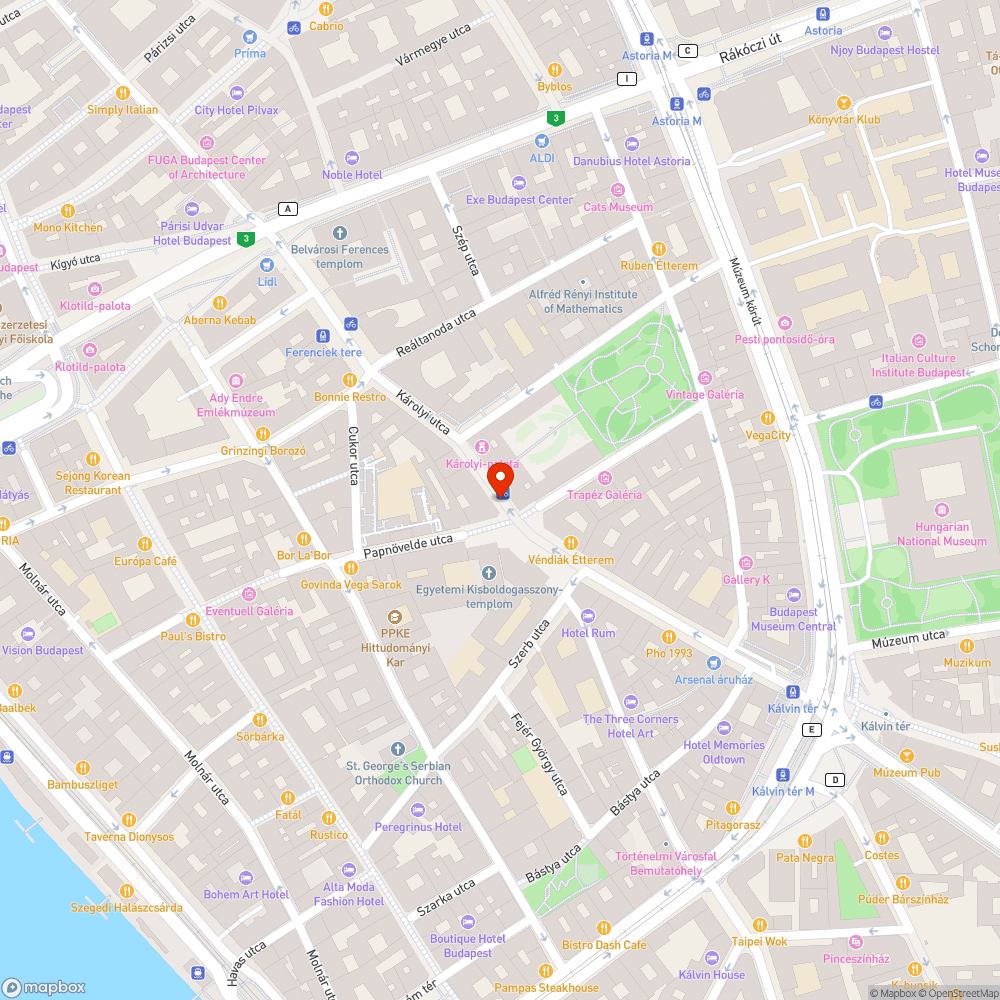 Díszburkolat helyreállítása szükséges bejelentés helye