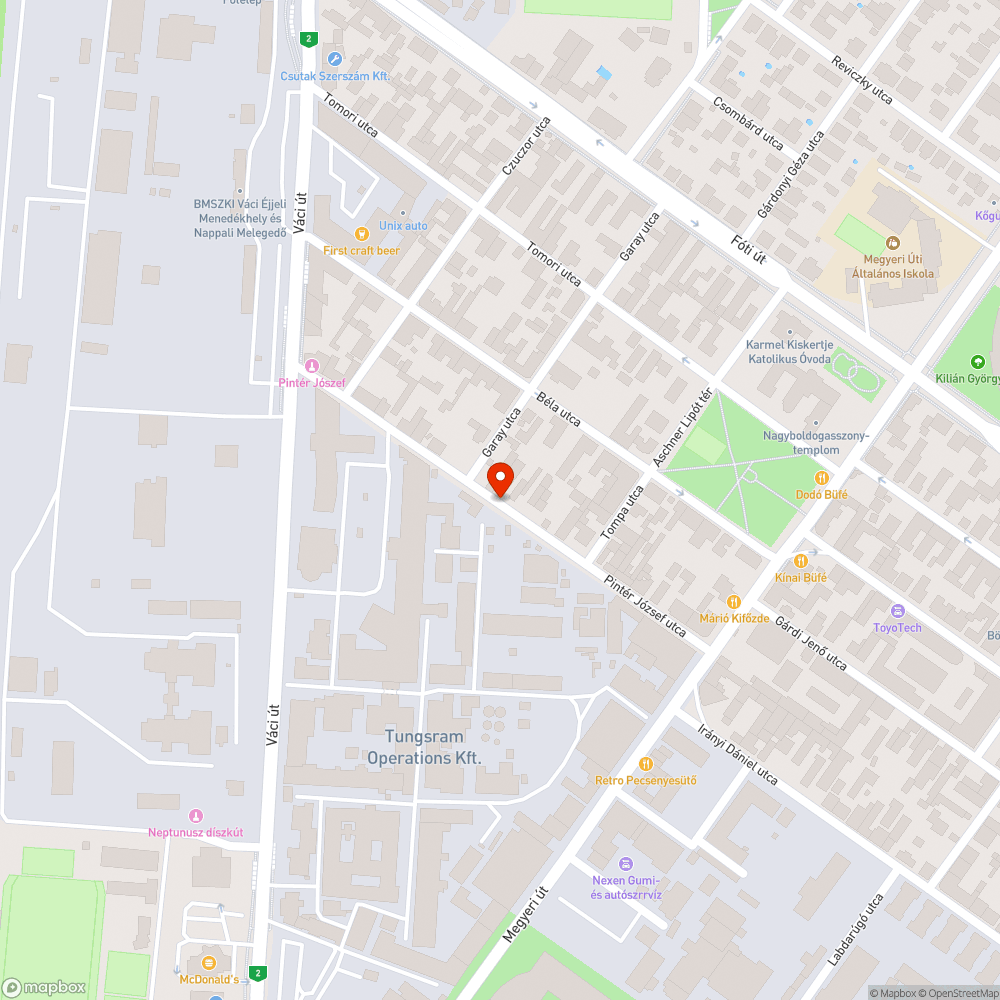 Kátyú 50x50cm bejelentés helye