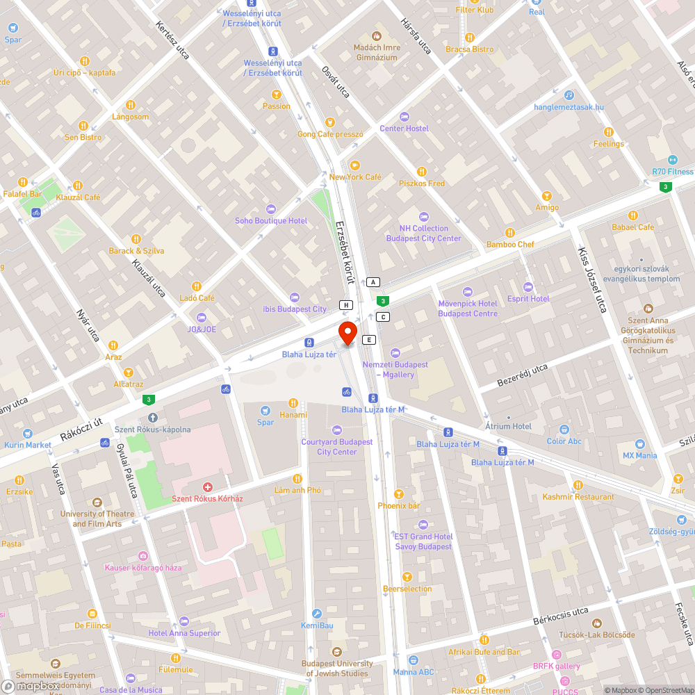 Utasáramlást gátló lezárt kijárat a Blahán bejelentés helye