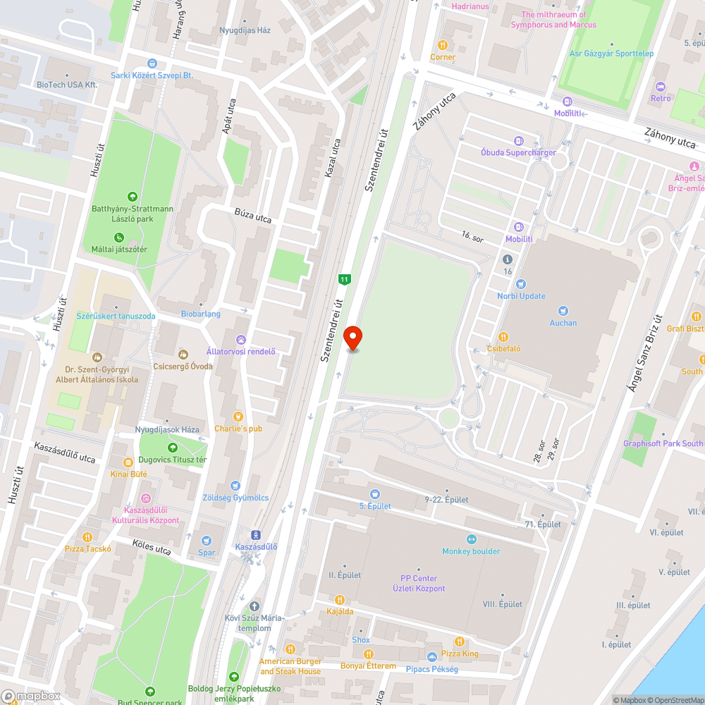 Sárfelhordás a Szentendrei úti kerékpárútra bejelentés helye