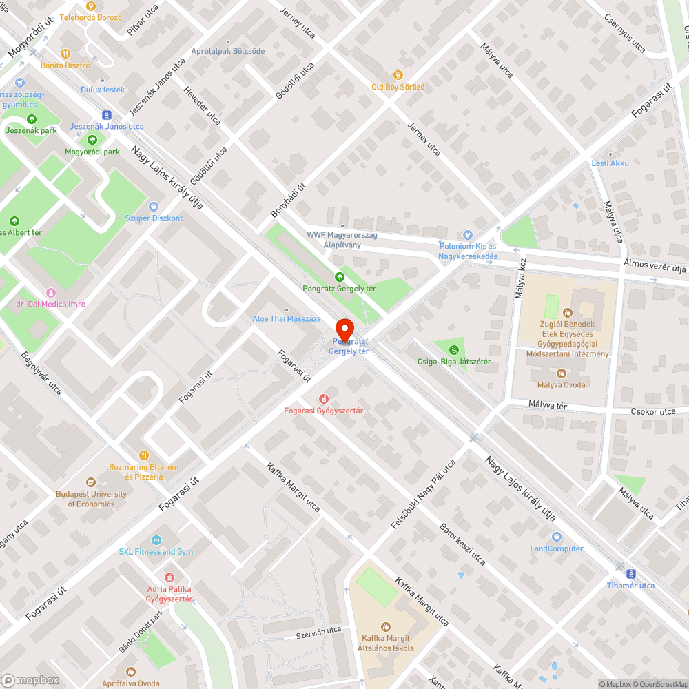 Sárga szalag bejelentés helye