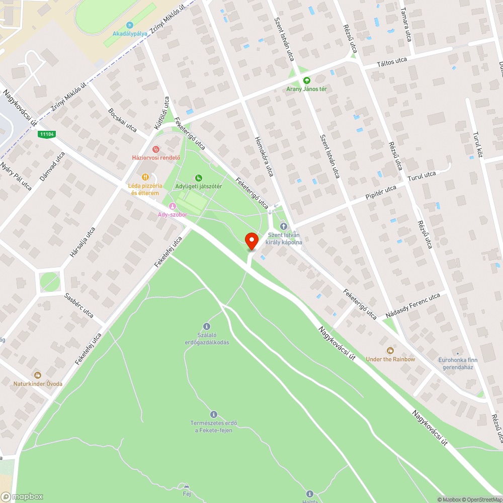 Zöldhulladék bejelentés helye