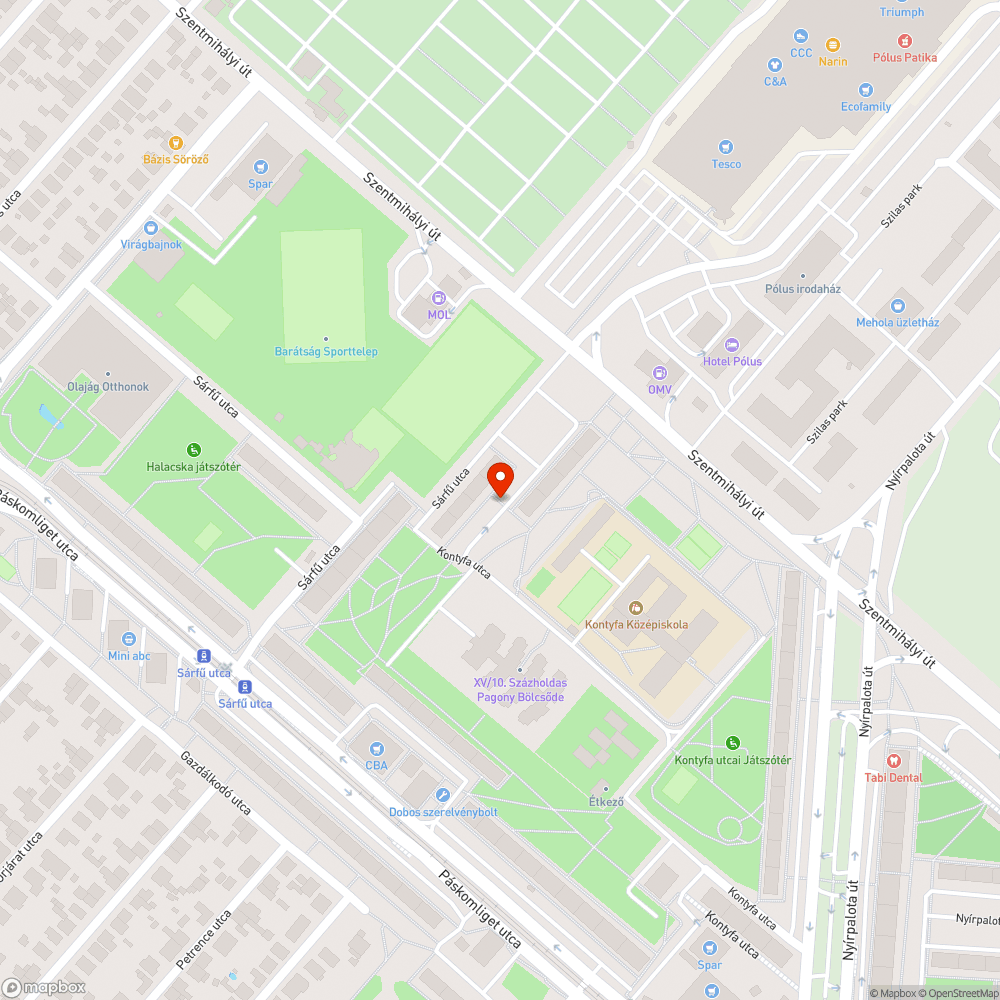 Lépcső bejelentés helye