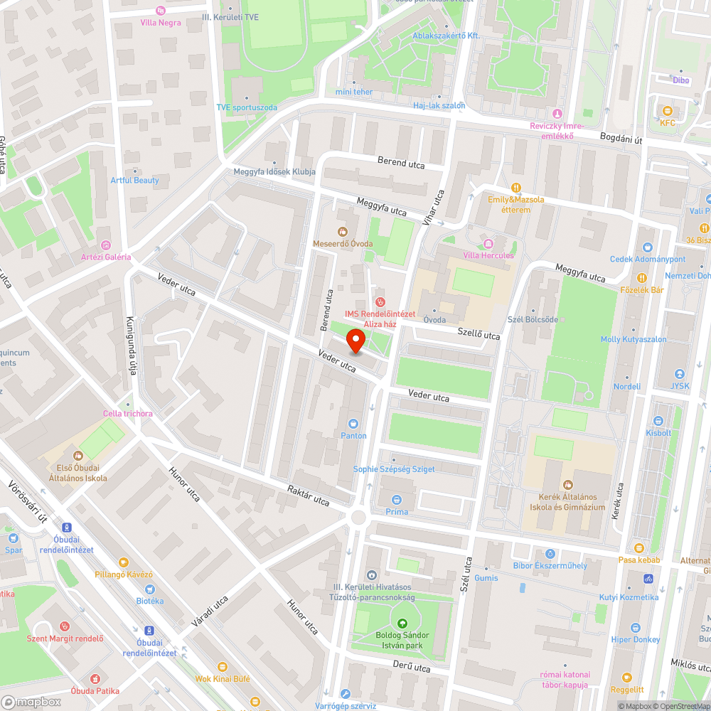 Megrongalt pad bejelentés helye