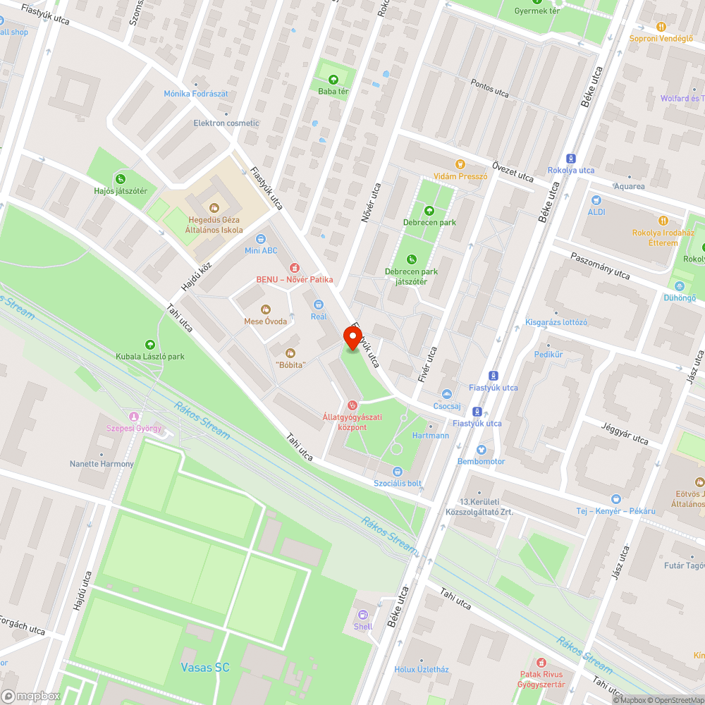 Beszakadt járda bejelentés helye