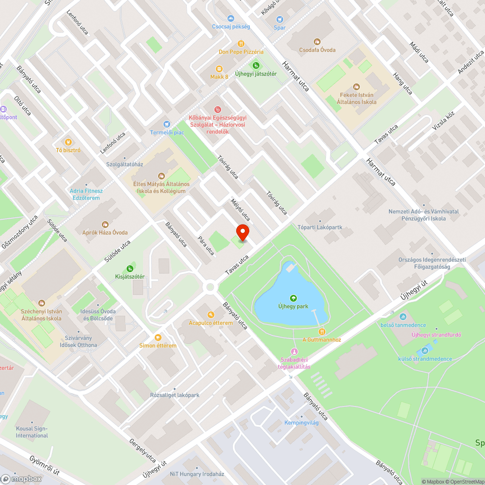 Pálya-gondok bejelentés helye