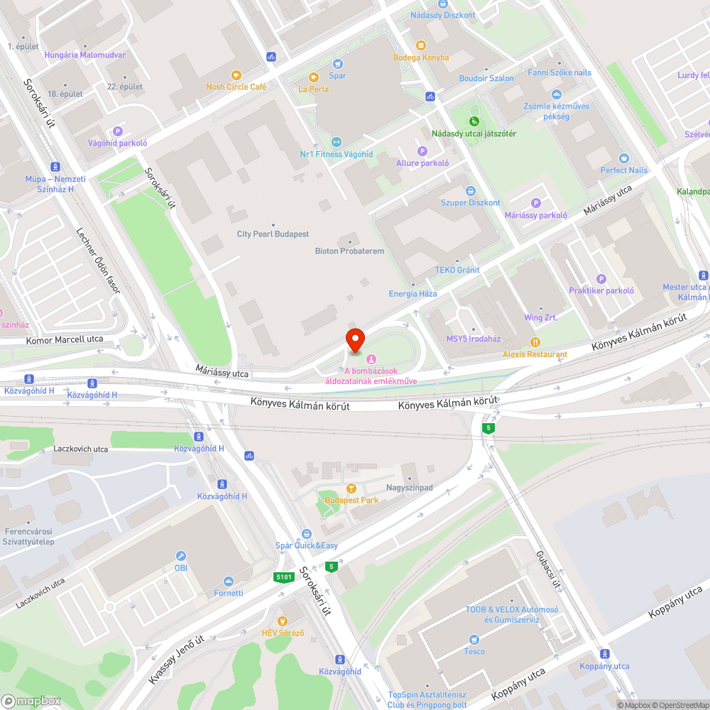 Veszélyes gödör bejelentés helye