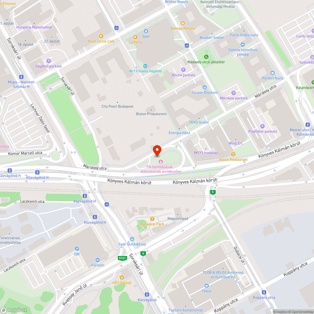 Mély gödör a Máriássy utcánál bejelentés helye