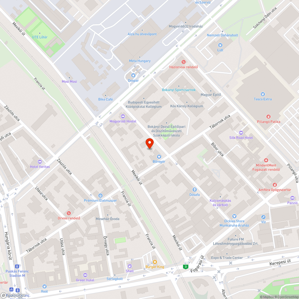 Ottfelejtett autóroncs bejelentés helye