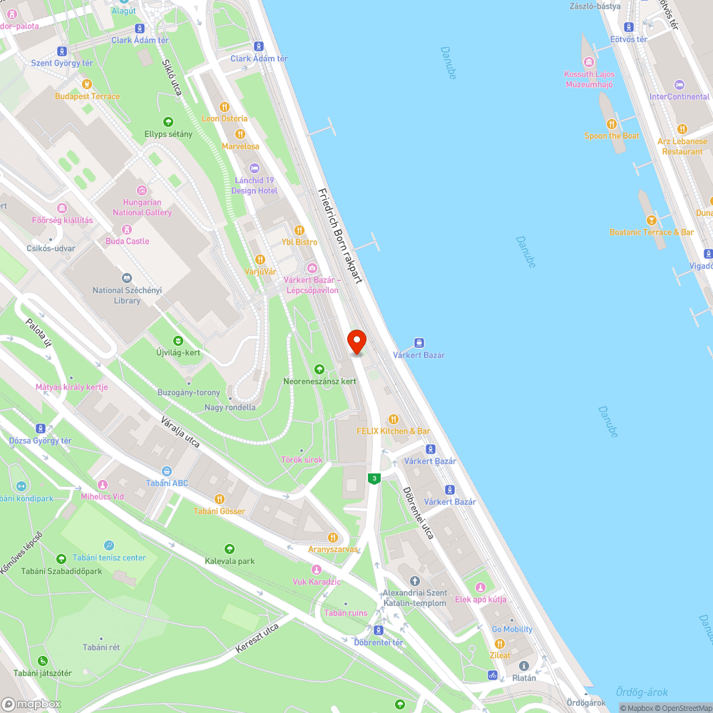 Vadparkolás a Várkert bazárnál bejelentés helye