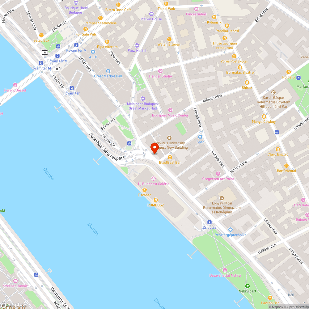 Lekopott zebra a Corvinusnál bejelentés helye