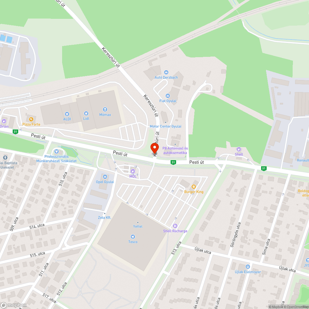 Üres oszlopok bejelentés helye