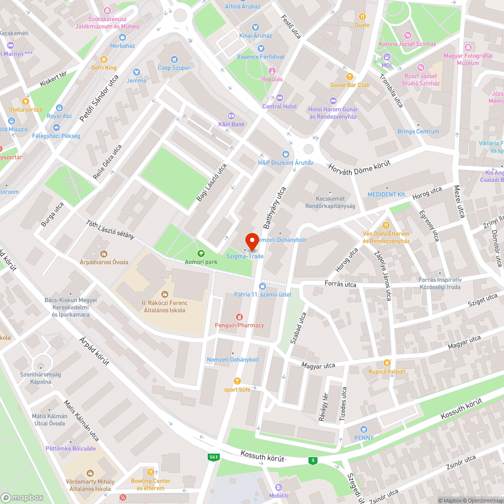 Kátyúk a Batthyány utcában bejelentés helye