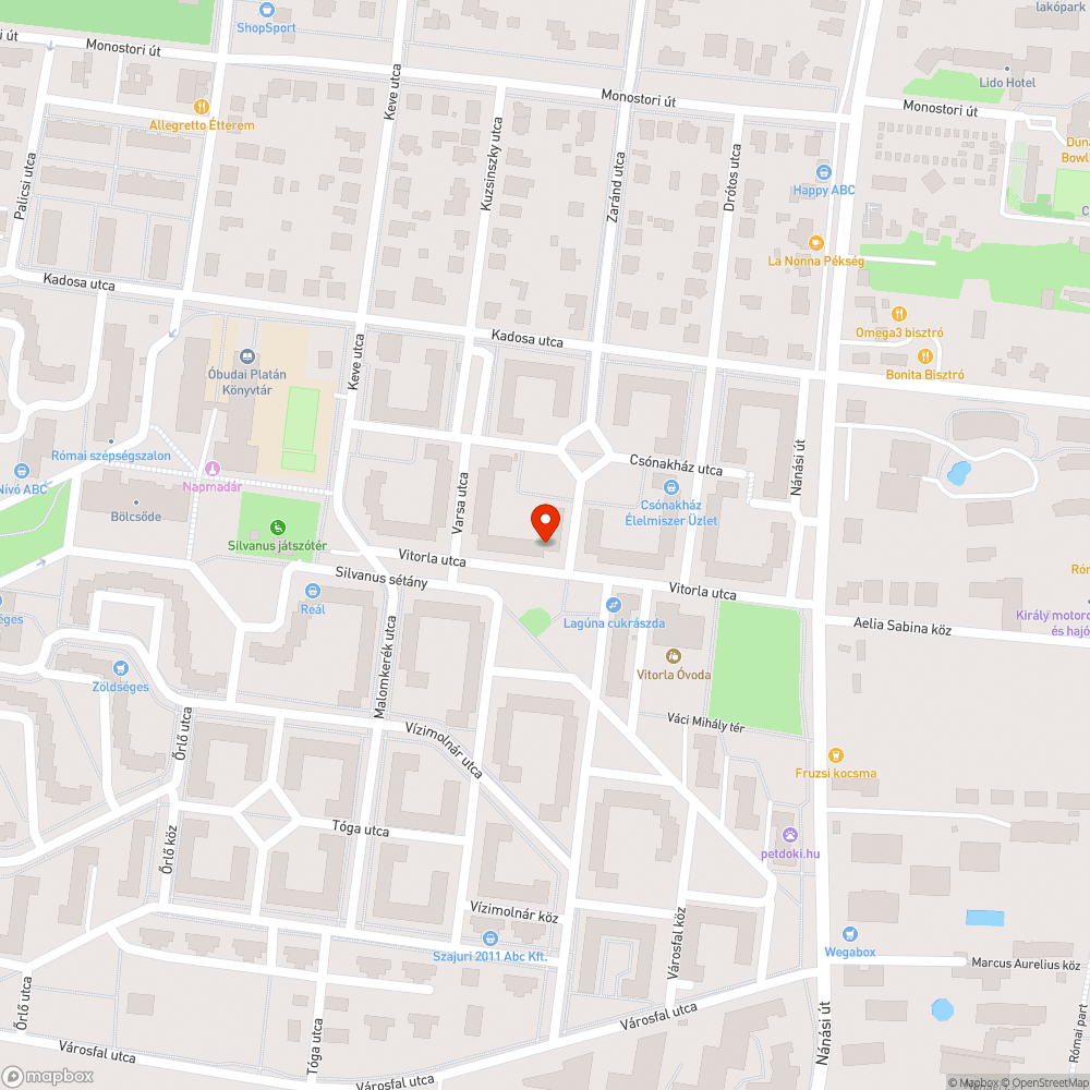 Kátyú bejelentés helye