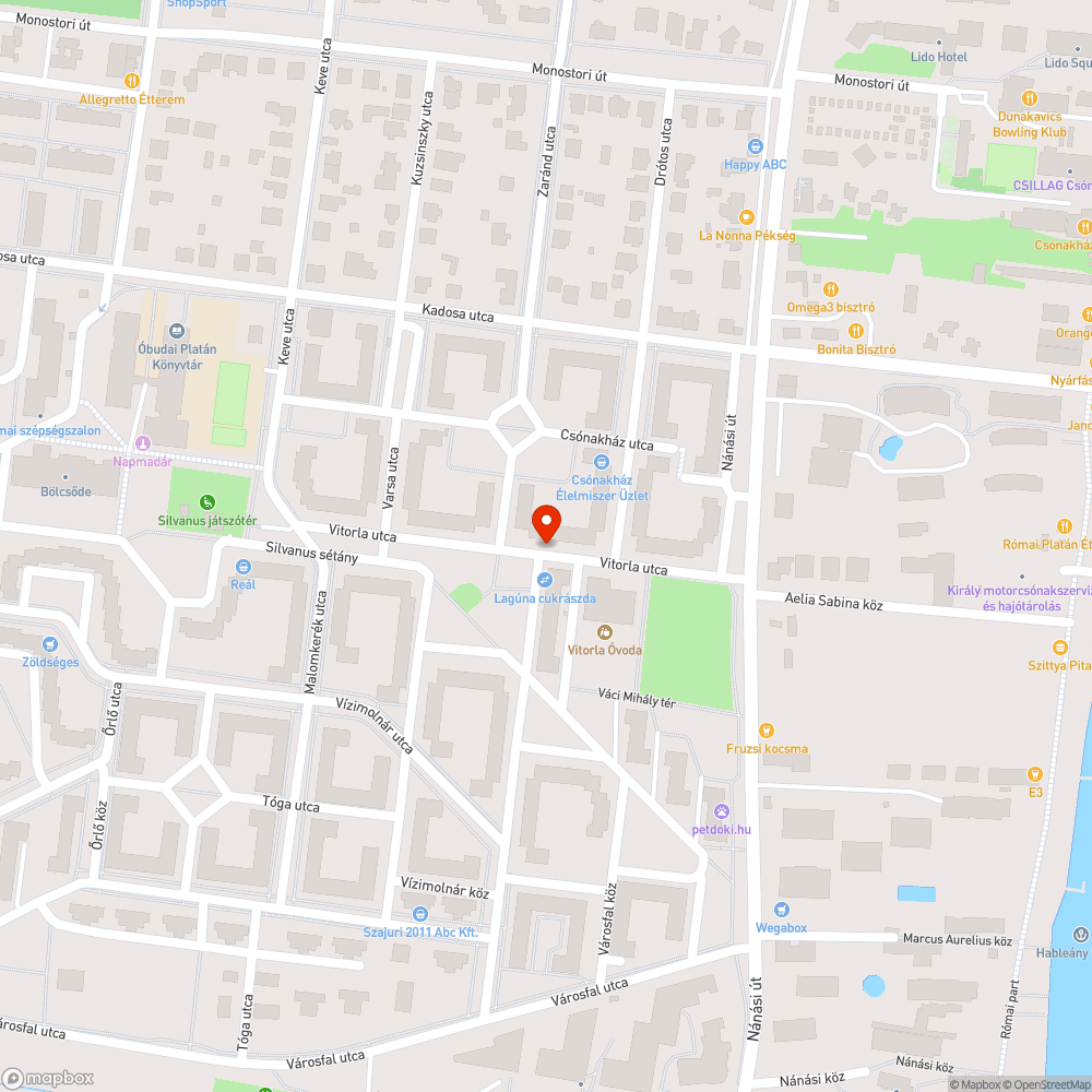 Megrongált szemetes bejelentés helye