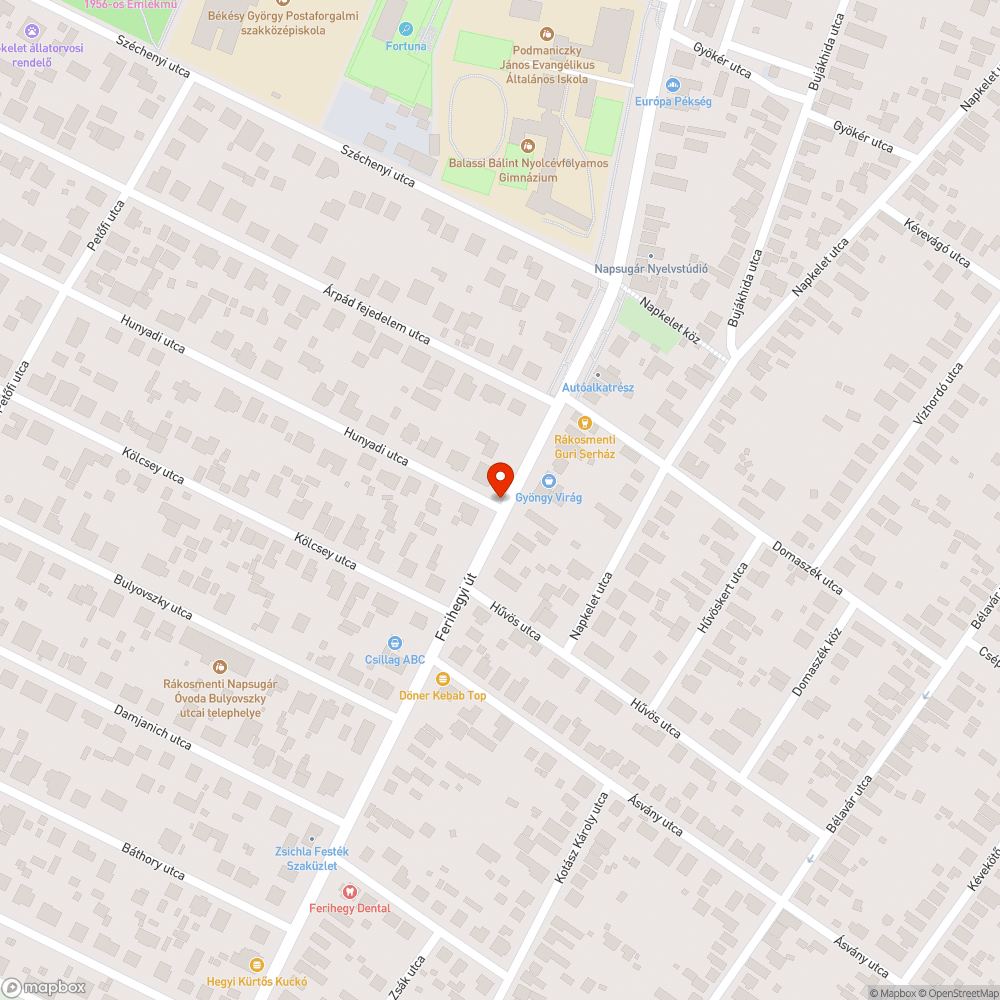 Kidőlt oszlop bejelentés helye