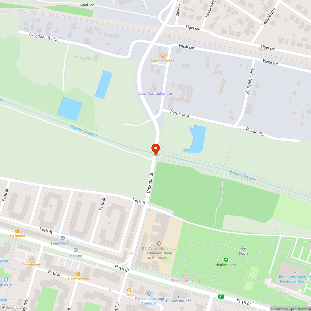 Rozsdás, ronda korlát bejelentés helye