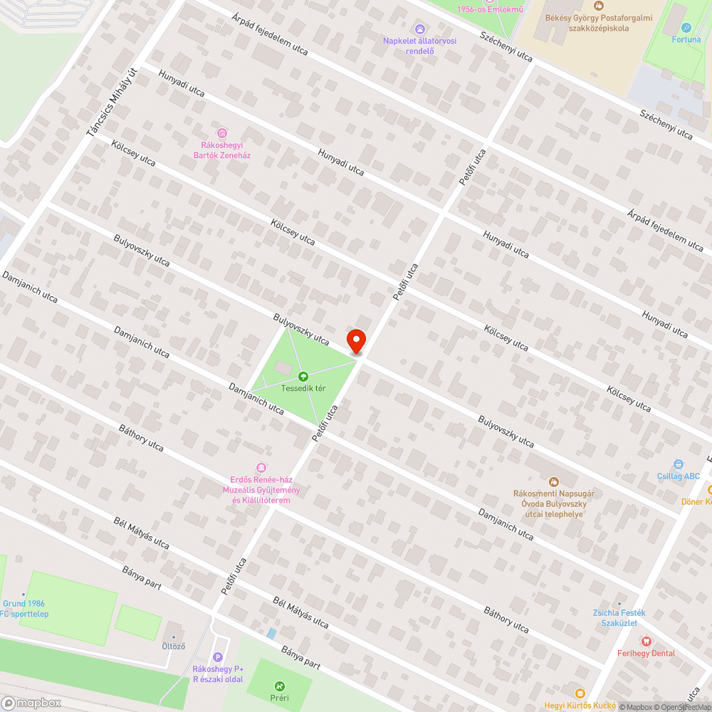 Kőoszlop bejelentés helye