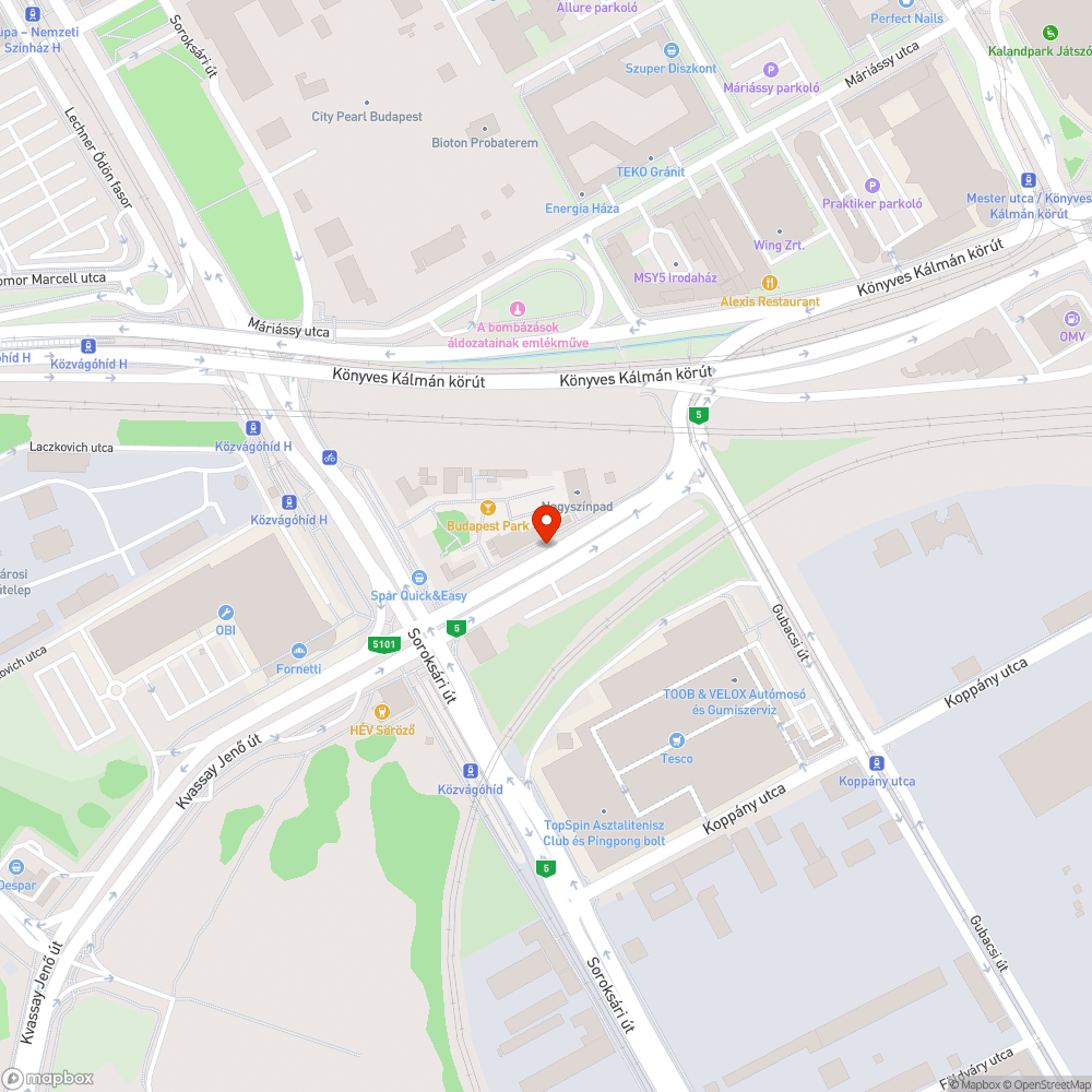 Megsemmisített csőkorlát bejelentés helye