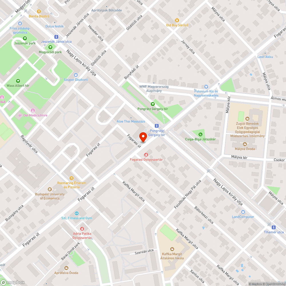 Graffitis, karcos megálló bejelentés helye