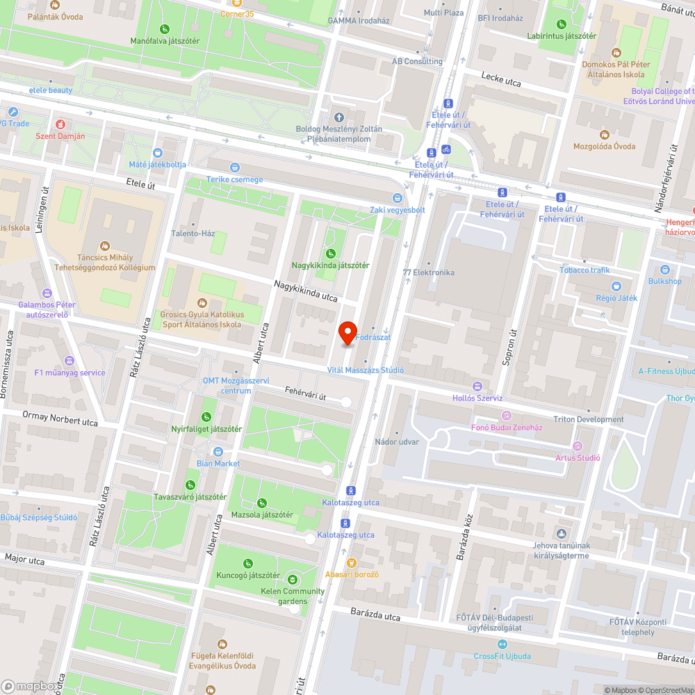 Kátyú a parkolóban bejelentés helye