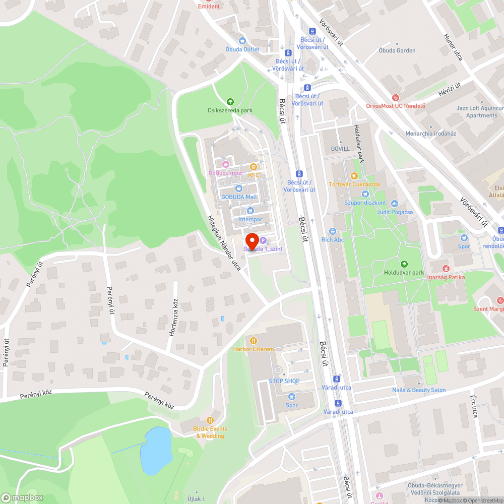 Roncs az Eurocenter felső parkolójában bejelentés helye