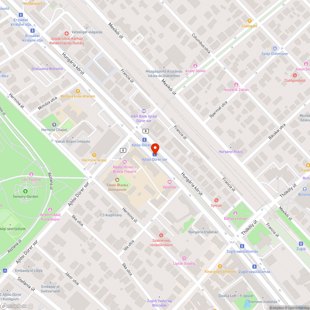 Hiányzó fák - Hungária krt bejelentés helye