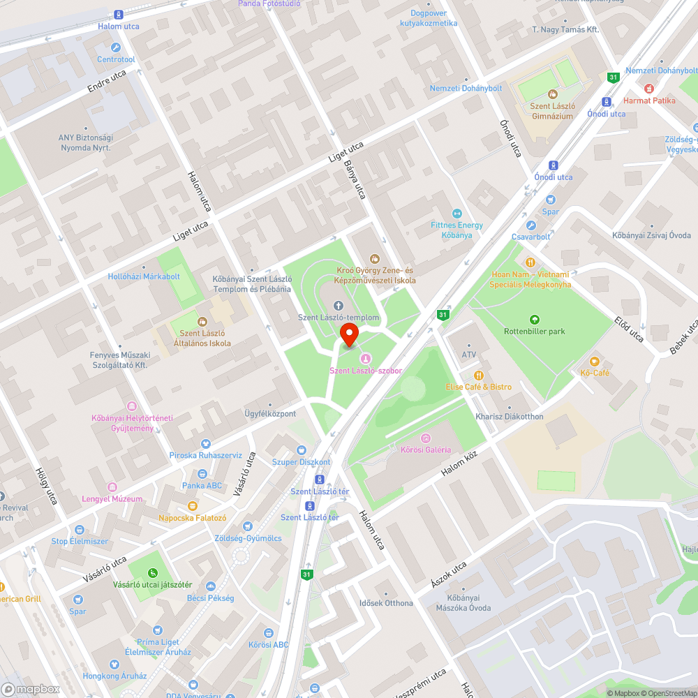 Lámpák lehangoló állapota Kőbánya főterén bejelentés helye