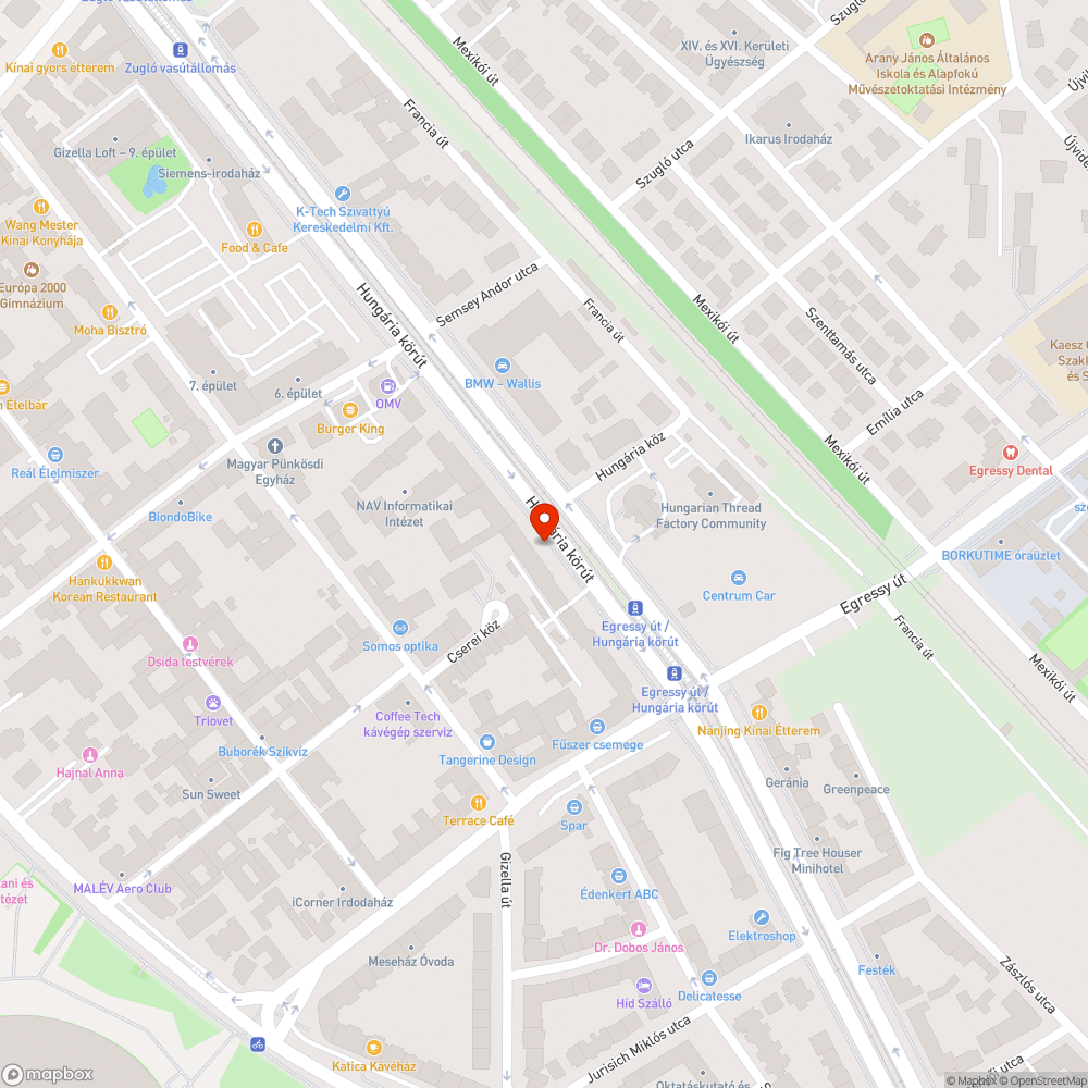 járda menti graffiti bejelentés helye