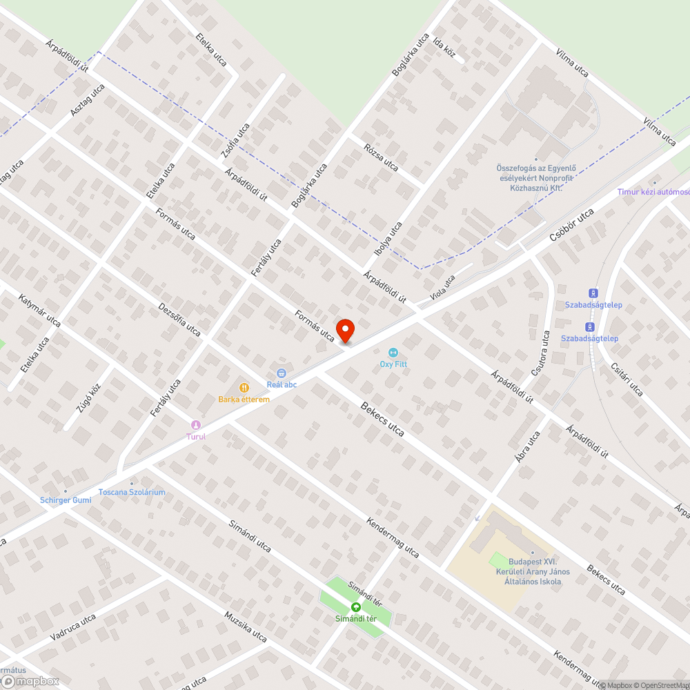 Kidöntött tábla bejelentés helye