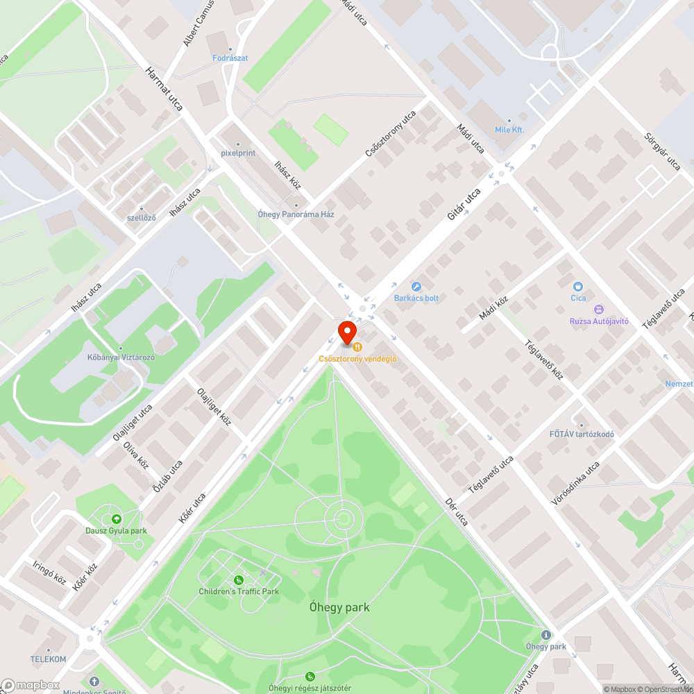 Oszlopok a Csősztoronynál bejelentés helye